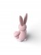 Dekoracja świąteczna Cotton World Nowoczesna dekoracja wielkanocna Ribbed Bunny with Egg figurka zajączka - różowy 2
