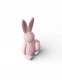 Dekoracja świąteczna Cotton World Nowoczesna dekoracja wielkanocna Ribbed Bunny with Egg figurka zajączka - różowy 3