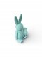Dekoracja świąteczna Cotton World Nowoczesna dekoracja wielkanocna Ribbed Bunny with Egg figurka zajączka 3D - błękit 2