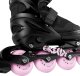Spokey Łyżworolki Spokey Firefly czarno-różowe 946365-946366 35-38 6