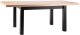 SIGNAL MEBLE Stół PRESTO 140(218)X80 dąb artisan/czarny 2