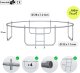 Trampolina ogrodowa Zipro Jump Pro z siatką wewnętrzną 10FT 312cm 3