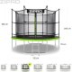 Trampolina ogrodowa Zipro Jump Pro z siatką wewnętrzną 10FT 312cm 9