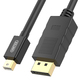 Kabel Unitek DisplayPort Mini - DisplayPort 3m czarny (Y-C612BK) 2