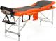 Bodyfit Łóżko do masażu 3 segmentowe aluminiowe czarno-pomarańczowe (1037) 2