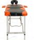 Bodyfit Łóżko do masażu 3 segmentowe aluminiowe czarno-pomarańczowe (1037) 3