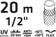 Verto Wąż ogrodowy 20m 1/2" ECONOMIC (15G800) 4