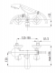 Bateria wannowa KFA Standard ścienne chrom (304-120-00) 2