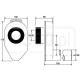 Syfon McAlpine Syfon pisuarowy podtynkowy poziomy fi 50mm HC-UP50 2