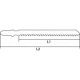Graphite Brzeszczoty do wyrzynarki 8TPI typ T 2szt. - 57H764 2
