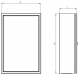Sabaj Obudowa hermetyczna RH6123 600x1200x300mm IP65 szary z płytą montażową - 6-683 4