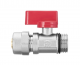 Invena Kurek kulowy MINI z dławikiem ze złączką pex GZ½" x 16mm x 2mm - ZK-57-C15 1