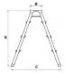 Drabex Drabina wolnostojąca dwustronna aluminiowa 4 stopniowa (DR8003) 6