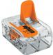 Wago Złączka uniwersalna 2x4mm przeźroczysto pomarańczowa do wszystkich rodzajów przewodów (221-412) 1