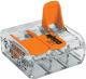 Wago Złączka uniwersalna 3x4mm2 przezroczysto pomarańczowa z dźwigniami 1szt (221-413) 1