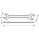 Bahco Klucz płaski 55 x 60mm (895M-55-60) 2