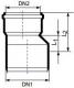 Magnaplast Redukcja kanalizacji wewnętrznej HTR 40/32mm biała (420410) 2