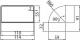 Vents Kolanko wentylacyjne pionowe 90° 110 x 54mm (060) 2