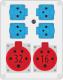 Pawbol Rozdzielnica R-BOX 240 1x32A/5P 1x16A/5P 4x250V IP44 (B.1100-02) 2