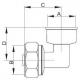 Hydroland Kolano 90° PEX/GW skręcane (5900308747896) 2
