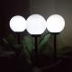 GreenBlue Solarna lampa wolnostojaca ogrodowa - kula 15x15x48cm, bialy LED (GB121) 4