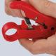 Knipex Narzędzie do ściągania izolacji kabla koncentrycznego i kabla danych 125mm (166006SB) 3