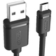 Kabel USB Unitek USB-A - microUSB 0.5 m Czarny (Y-C454GBK) 3
