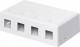Goobay Pusta obudowa Keystone 4-port - umożliwia montaż metodą Snap-In (79376) 1
