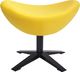King Home Podnóżek EGG SZEROKI BLACK żółty 2