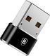 Adapter USB Baseus USB-A - USB-C Czarny  (28297-uniw) 4
