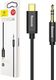 Kabel USB Baseus USB-C - mini Jack 3.5 mm 1.2 m Czarny (30476-uniw) 2
