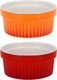 Edaxo Kolorowe ceramiczne miseczki, kokilki wielofunkcyjne 260 ml - 2szt 2