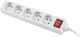Listwa zasilająca Lanberg PS1 5 gniazd 1.5 m biała (PS1-05E-0150-W) 2