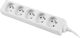 Lanberg 1.5m, biała, 5 gniazd, kabel wykonany z pełnej miedzi-PS0-05E-0150-W 2