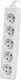 Lanberg 1.5m, biała, 5 gniazd, kabel wykonany z pełnej miedzi-PS0-05E-0150-W 4