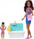 Lalka Barbie Mattel Skipper: Klub opiekunek - Opiekunka z wanną (FHY97/FXH06) 2