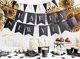 Party Deco Balon foliowy Gwiazdka, czarny, 48cm uniwersalny 5