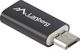 Adapter USB Lanberg USB-C - MicroUSB Czarny  (AD-UC-UM-01) 2