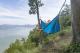 Ticket To The Moon Hamak dwuosobowy Original Hammock Aqua/Dark Grey 320x200cm (TMO1503) 2