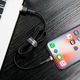 Kabel USB Baseus USB-A - Lightning 1 m Czarno-złoty (CALKLF-BV1) 8