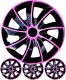 Kołpak Titanium 15 cali NRM Quad Bicolor różowo-czarne NRM komplet 4 sztuk pink 1