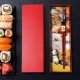 Golden Turtle Brand Pałeczki do sushi bambusowe 1 para z podstawką kotek w pudełku na prezent 3