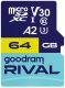 Karta GoodRam Rival MicroSDXC 64 GB Class 10 UHS-II/U3 A2 V30 (GGSM2AA-0640R12) 1