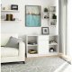 Bestseller Komoda otwarta, drzwi, szuflada, ELIO, 120x40x77 cm, biel, mat | TYLETEGOTU 3