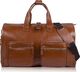 Solier Skórzana torba męska na garnitur SL18 Harlow vintage brown uniwersalny 2