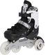 Rolki Nils Extreme NH10905 z wymienną płozą regulowane czarno-białe r. 31-34 17