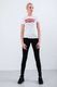 Levi`s THE PERFECT TEE 0053 LARGE BATWING WHITE - XS - damskie - biały 3