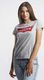 Levi`s THE PERFECT GRAPHIC TEE 0263 BETTER BATWING SMOKESTACK HEATHER - XS - damskie - szary 1