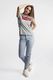 Levi`s THE PERFECT GRAPHIC TEE 0263 BETTER BATWING SMOKESTACK HEATHER - XS - damskie - szary 3