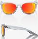 100% Okulary Hudson Soft Tact Translucent Crystal Grey HiPER Red Multilayer Mirror Lens 2